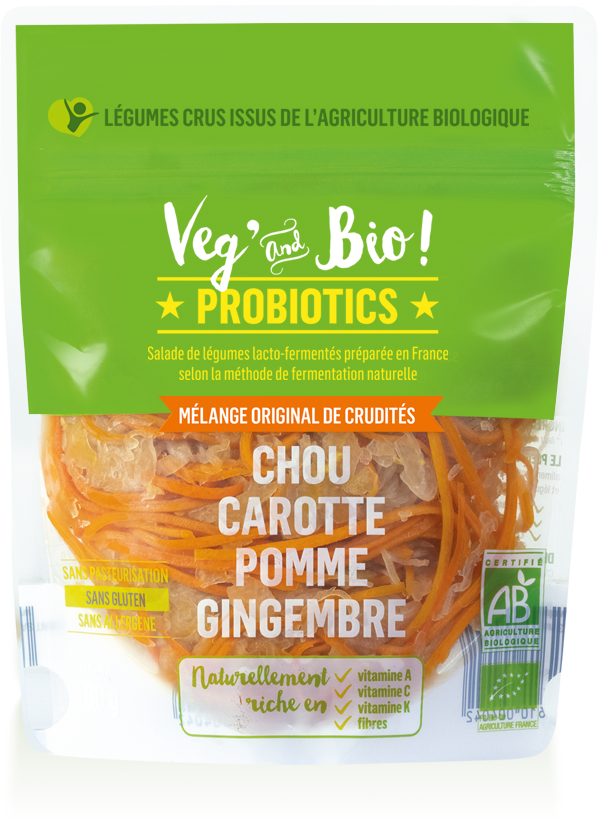 Lancement De Notre Nouvelle Marque Veg’and Bio PROBIOTICS De Salades De Légumes Crus Lacto-fermentés